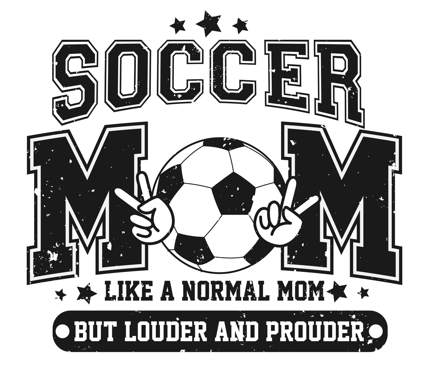 Soccer Mom Distressed Design - RTS