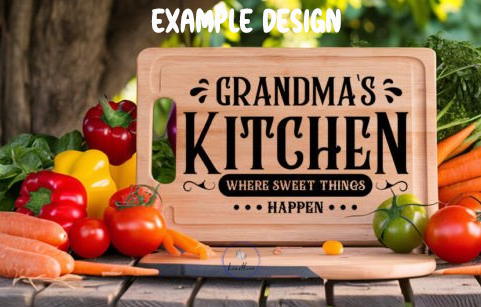 Custom Cutting Board 14"L x 8.7"W