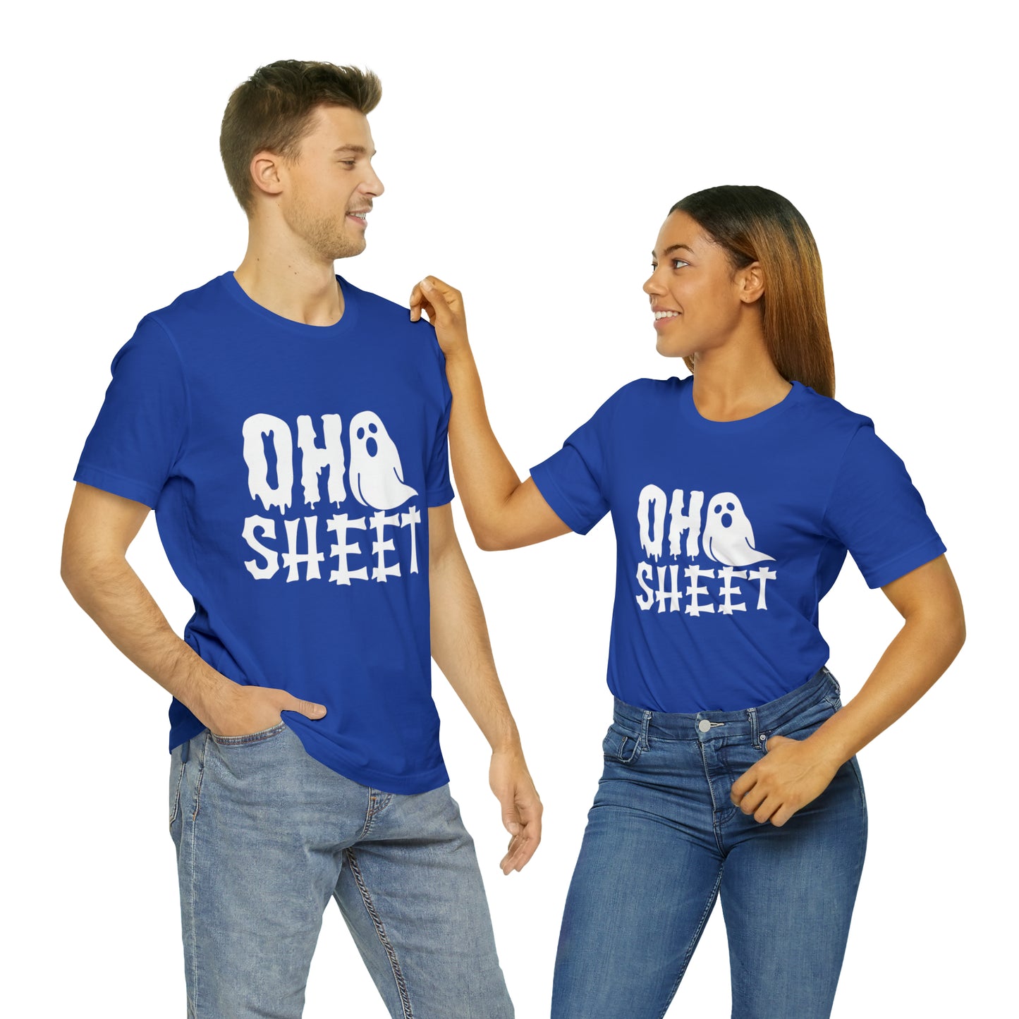 Oh Sheet White Ghost Unisex Jersey Short Sleeve Tee