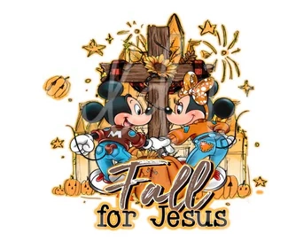 Mickey Minnie Fall for Jesus Youth Design