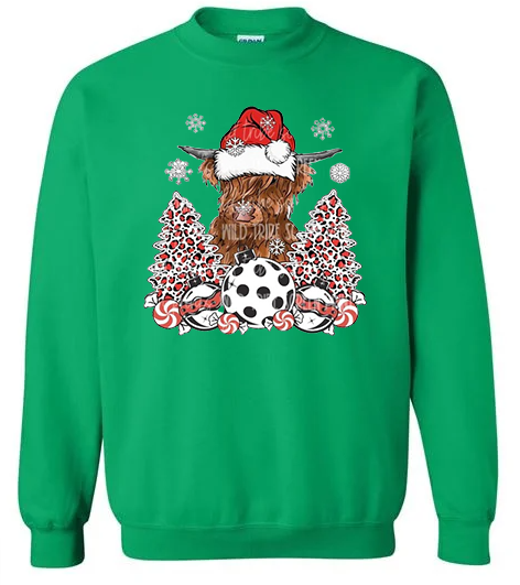 Highland Cow Christmas Design - RTS