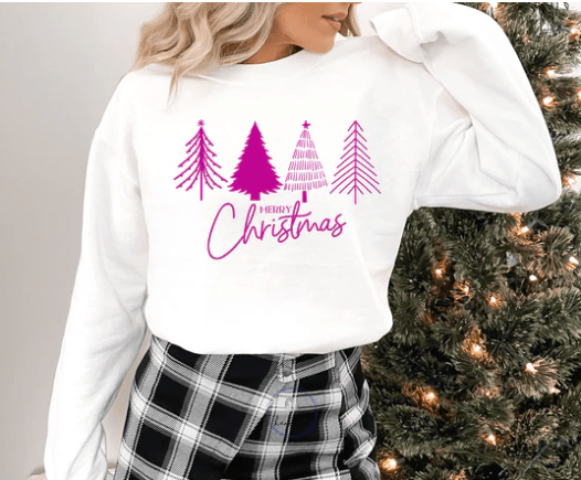 Pink Christmas Trees Design - RTS