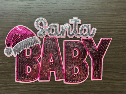 Santa Baby Sequin Design - RTS